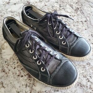 Rare Tretorn Gullwing Mesh Net Sneaker Lace Up Womens Size 9 Black